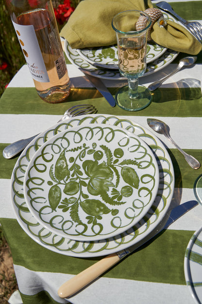 Amalfi Dessert Plate — Green