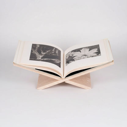 Travertine Decorative Bookstand - Beige, 18 in.