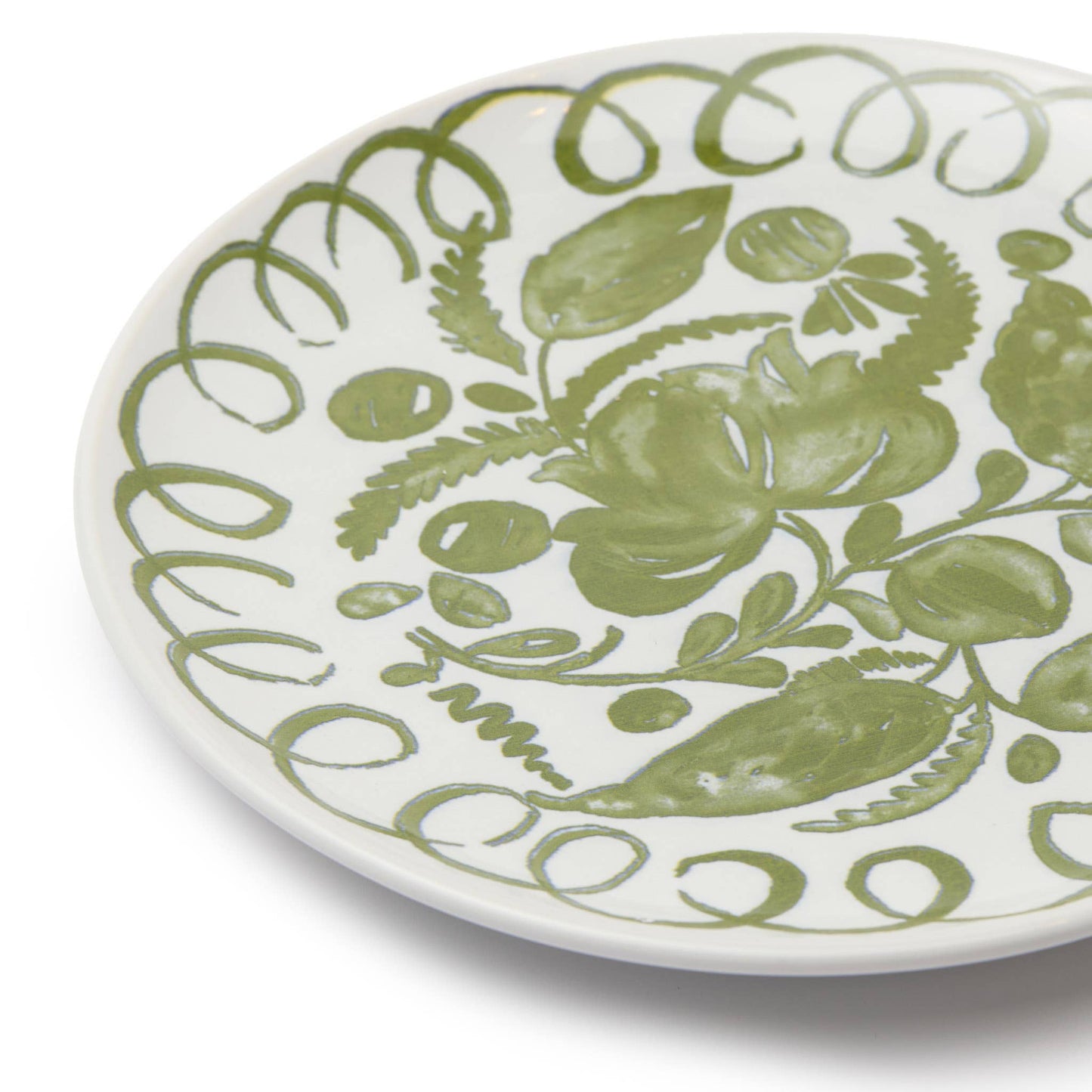Amalfi Dessert Plate — Green