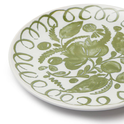 Amalfi Dessert Plate — Green