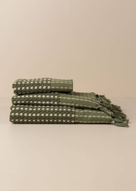 Chickpea Hand-Loomed Towel — Olive & Stone