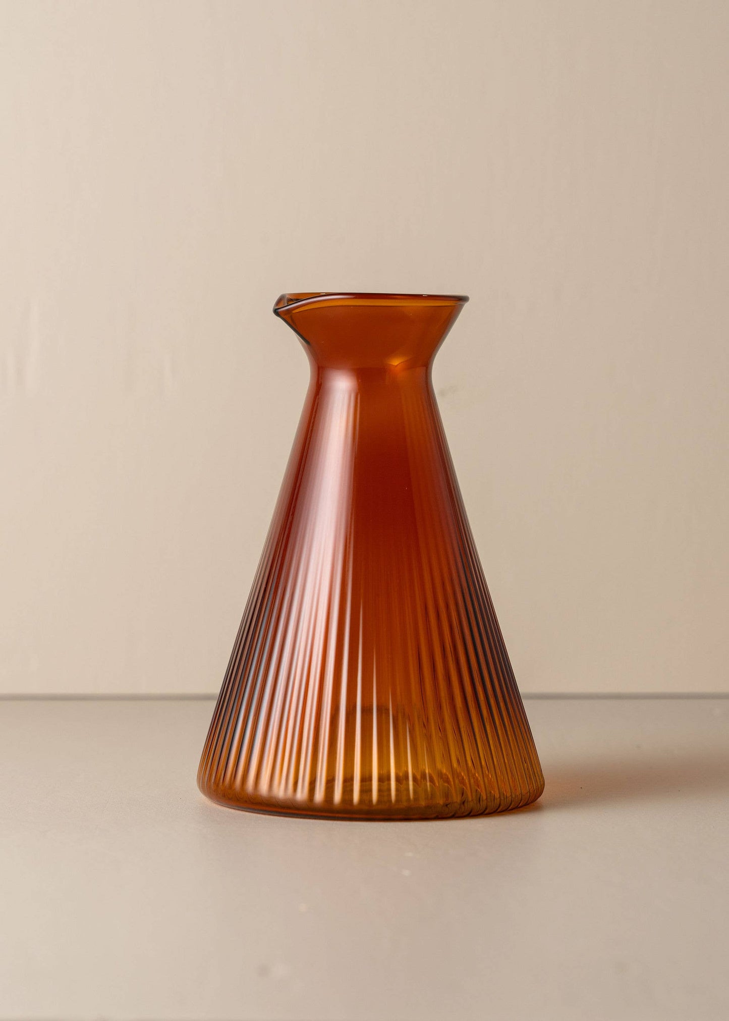 Kairos Angular Carafe — Dark Amber