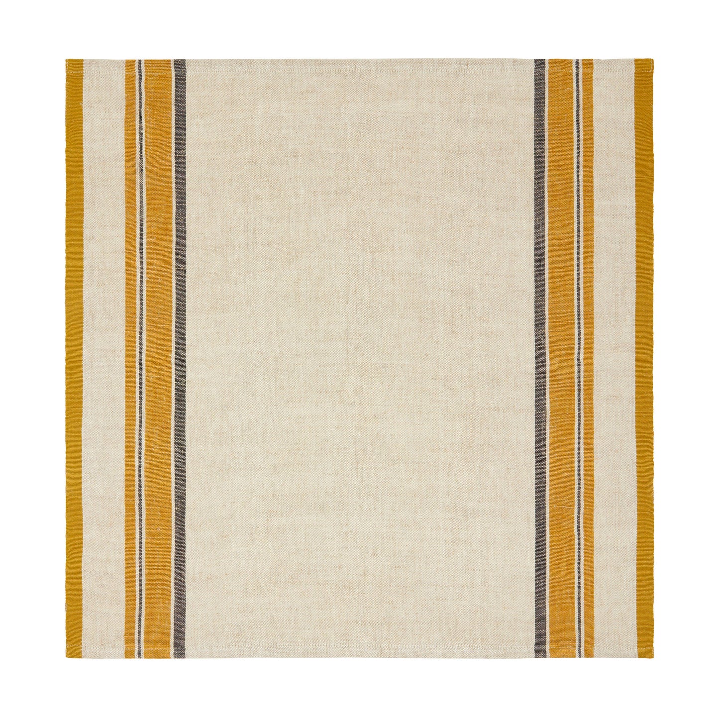 Antibes Linen Napkin Set — Natural & Mustard