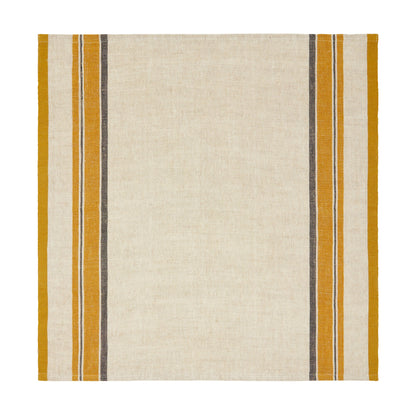 Antibes Linen Napkin Set — Natural & Mustard