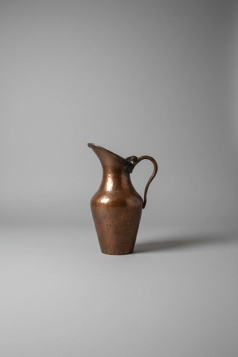 19th-Century Hand-Hammered Copper Pitcher Circa 1820–1840