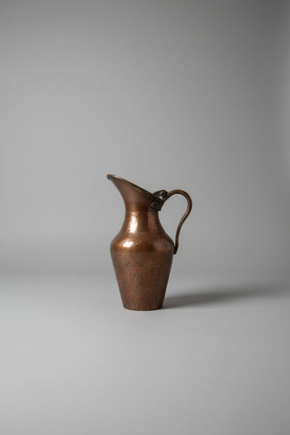 19th-Century Hand-Hammered Copper Pitcher Circa 1820–1840