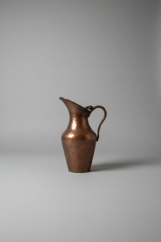 19th-Century Hand-Hammered Copper Pitcher Circa 1820–1840