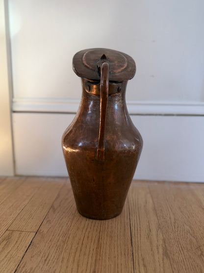 19th-Century Hand-Hammered Copper Pitcher Circa 1820–1840