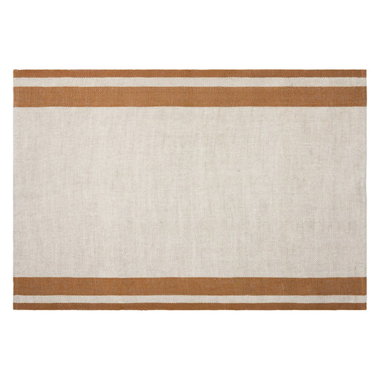 Gordes Linen Tea Towel Set — Natural & Tobacco