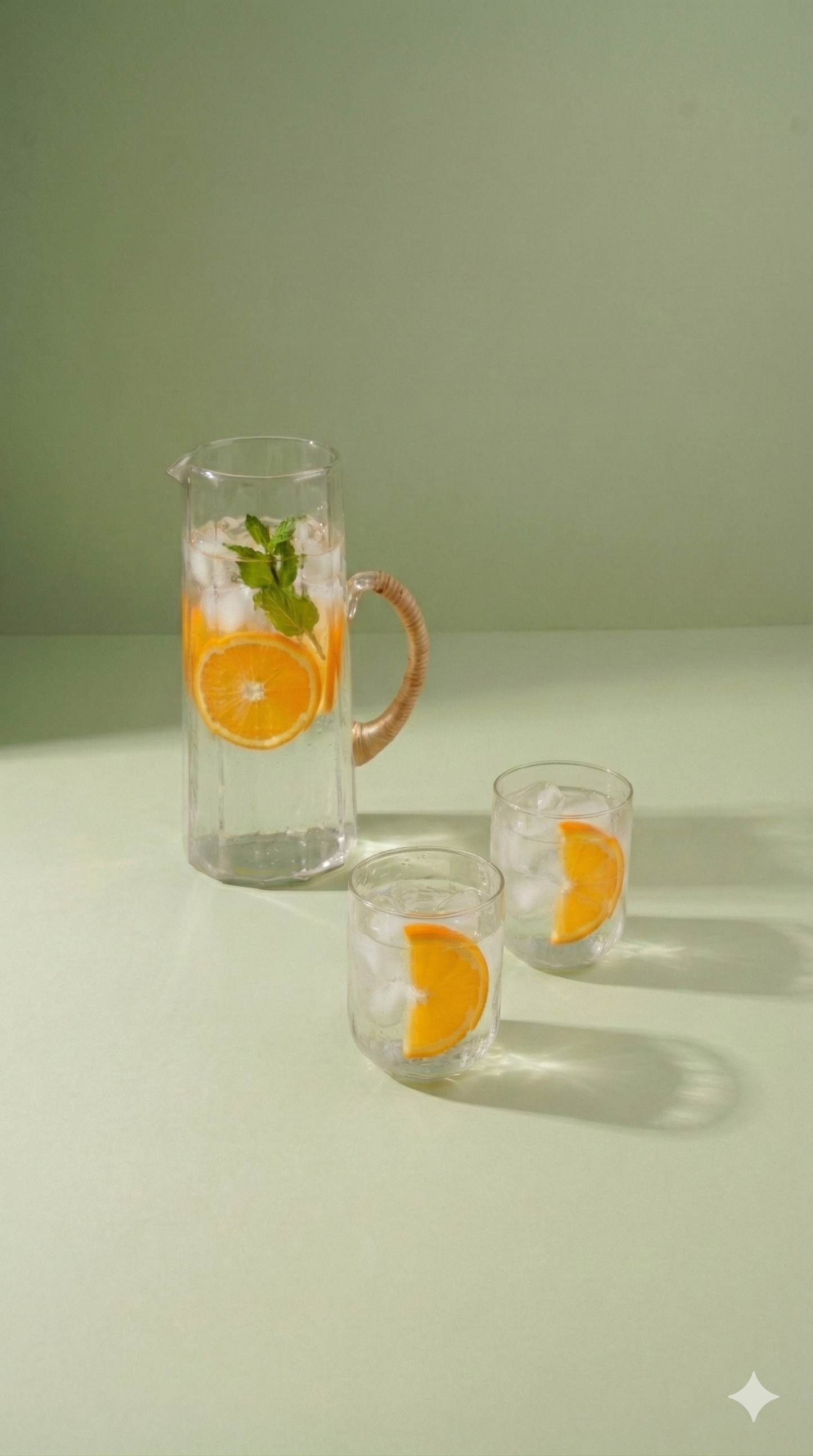 Hammered Glass Pitcher — Natural