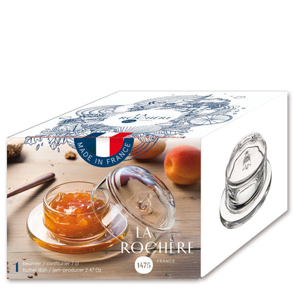 Bee Glass Butter Dish