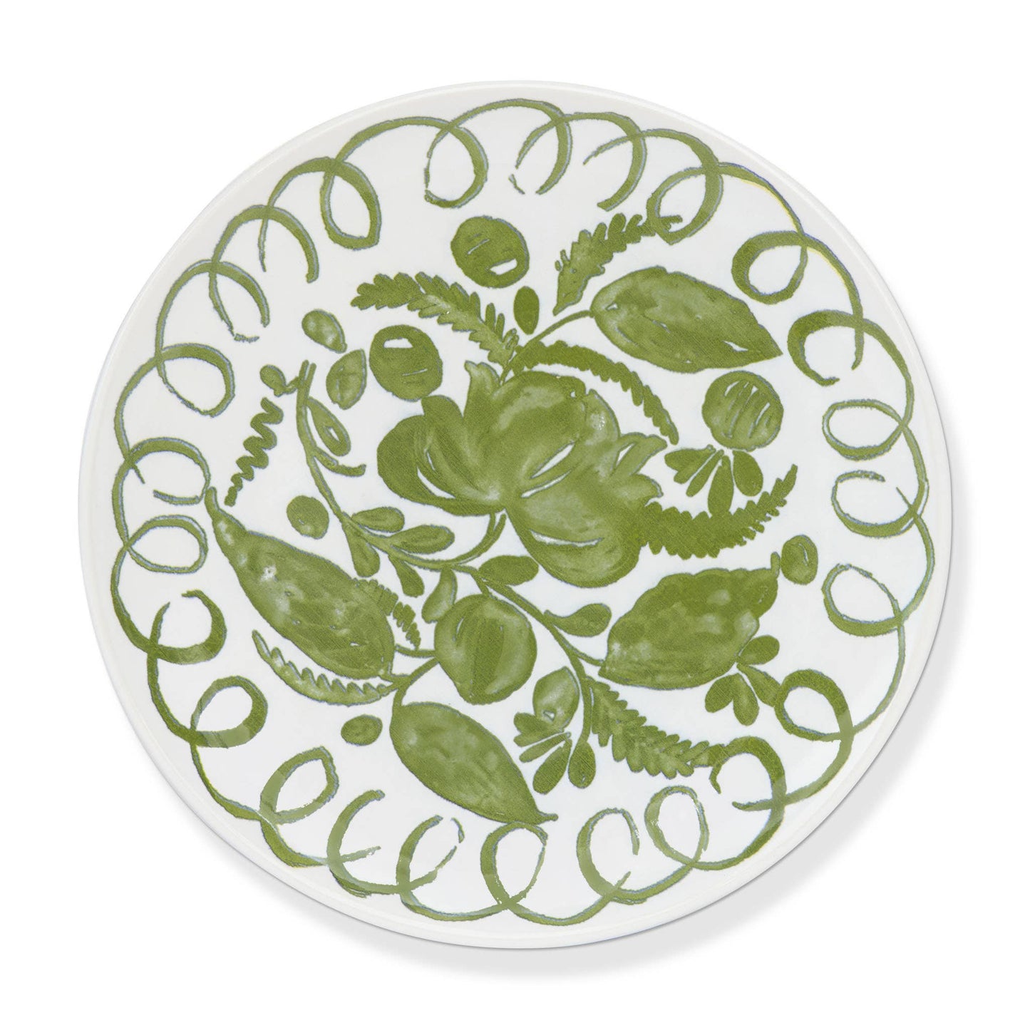 Amalfi Dessert Plate — Green