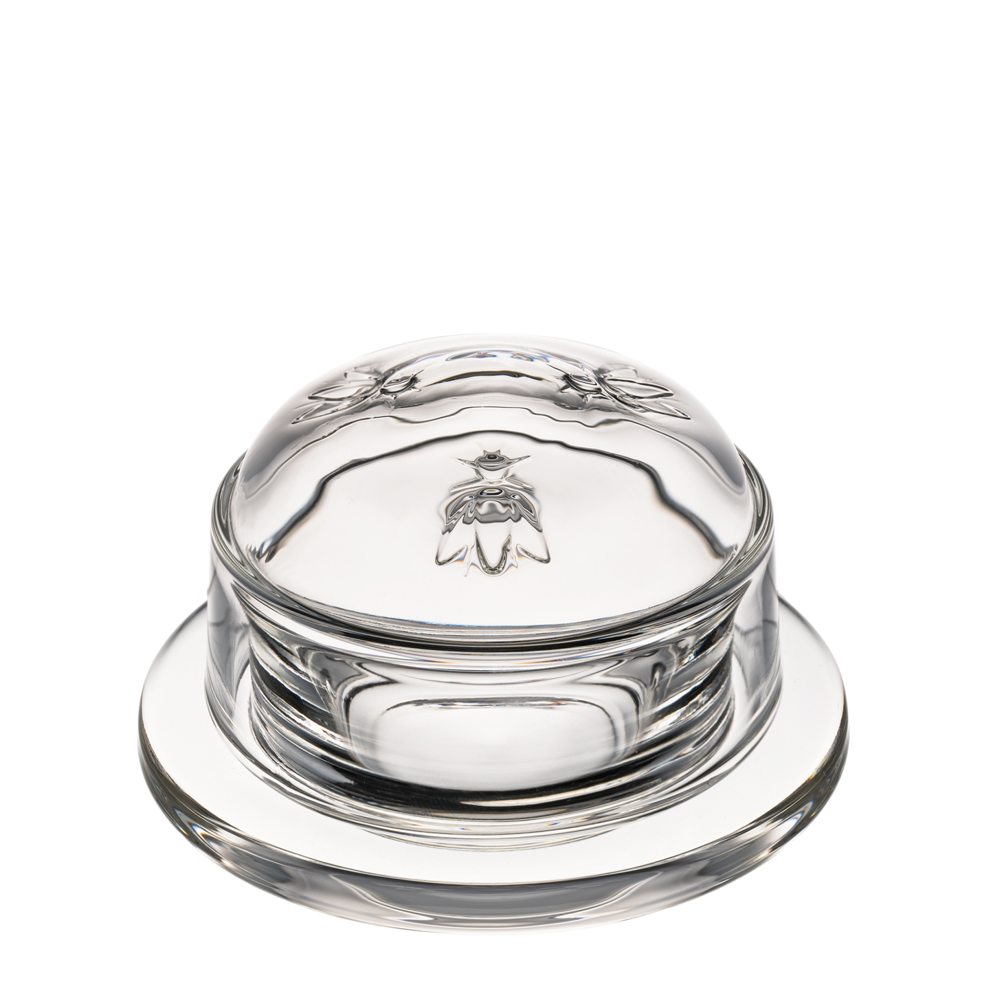 Bee Glass Butter Dish
